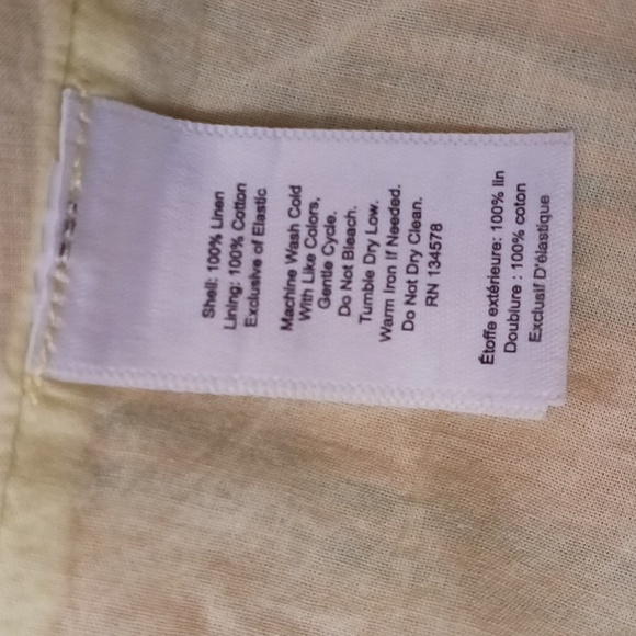 Vineyard Vines size Small women's 100% linen plaid yellow,green midi dress. - Picture 12 of 17